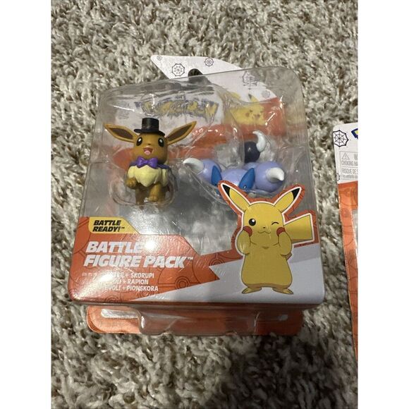 JAZWARES POKEMON 2024 HALLOWEEN BATTLE FIGURE PACK LOT OF 2 (4TOTAL FIGURES) - Picture 2 of 4